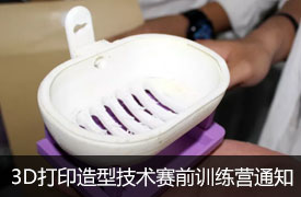 關于舉辦2019金磚+大賽之3D打印造型技術賽項（高校組）賽前訓練營通知