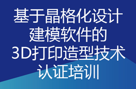 基于晶格化設計建模軟件的3D打印造型技術認證培訓通知